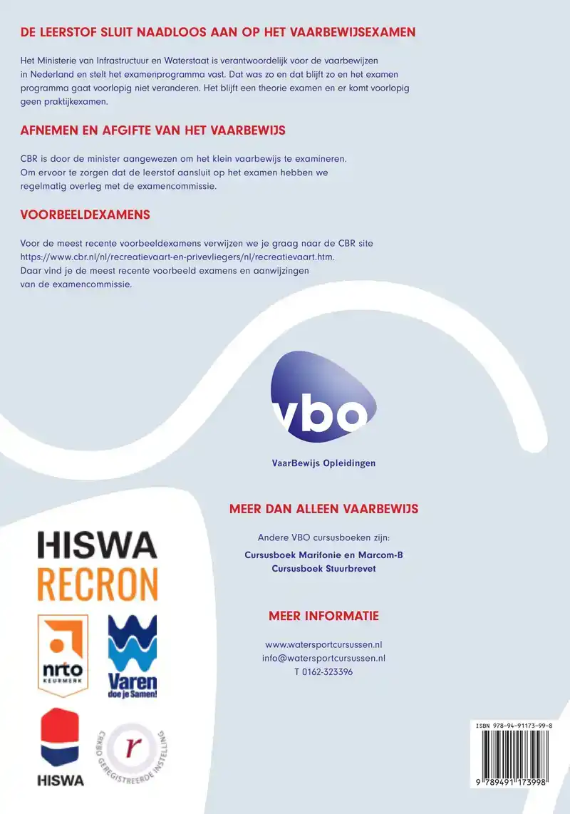VBO CURSUSBOEK KLEIN VAARBEWIJS 1 & 2
