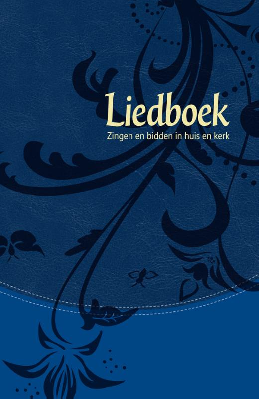 LIEDBOEK - BLAUW KUNSTLEER