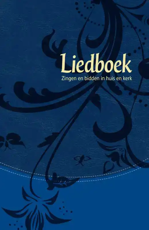 LIEDBOEK - BLAUW KUNSTLEER