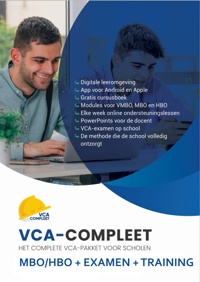 VCA-COMPLEET MBO/HBO + EXAMEN + TRAINING