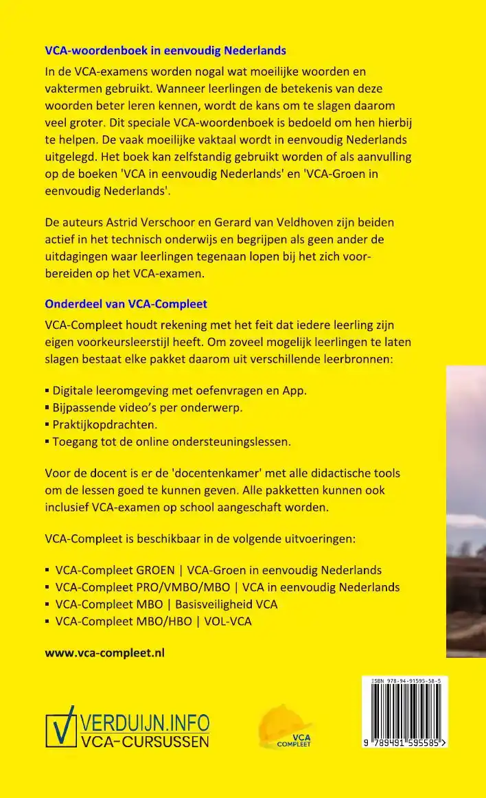VCA-WOORDENBOEK IN EENVOUDIG NEDERLANDS