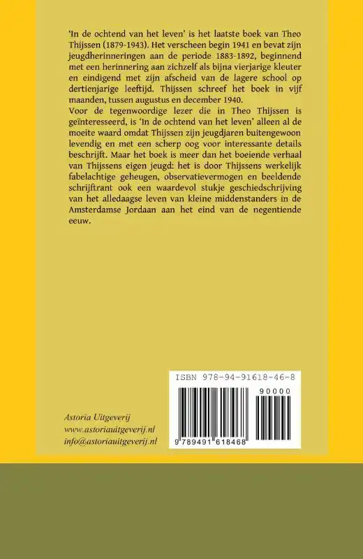 IN DE OCHTEND VAN HET LEVEN