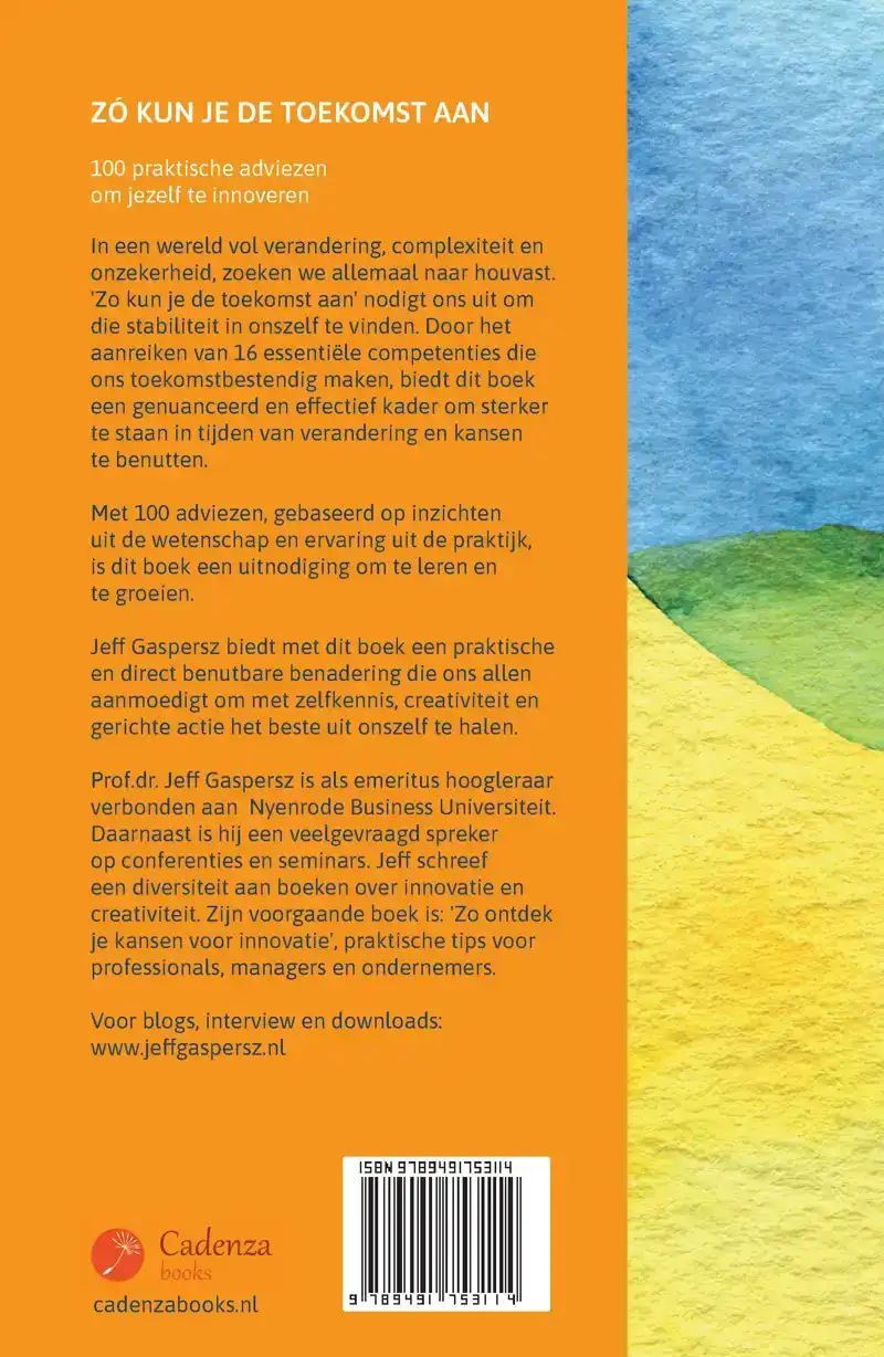 ZO KUN JE DE TOEKOMST AAN