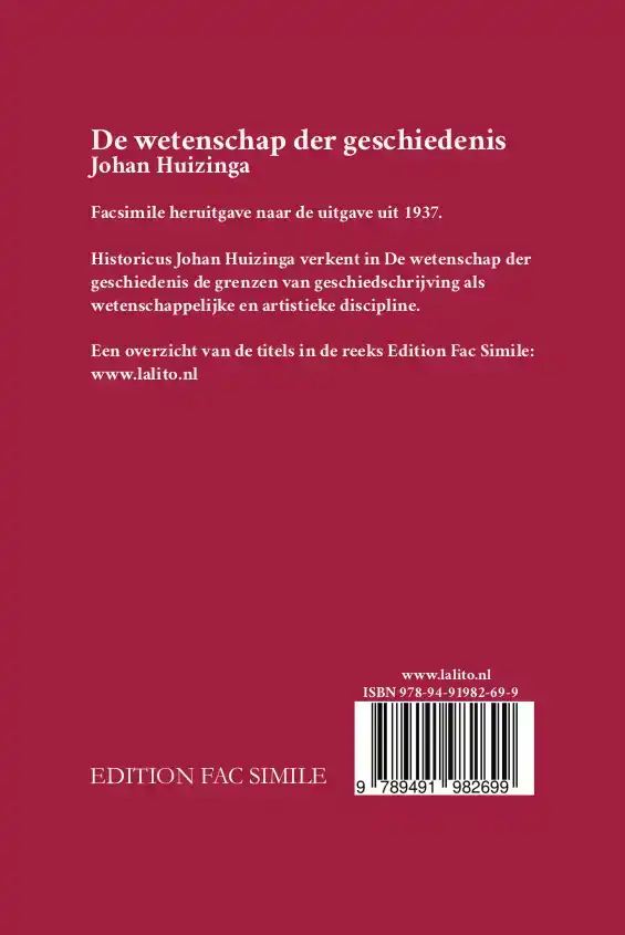 DE WETENSCHAP DER GESCHIEDENIS