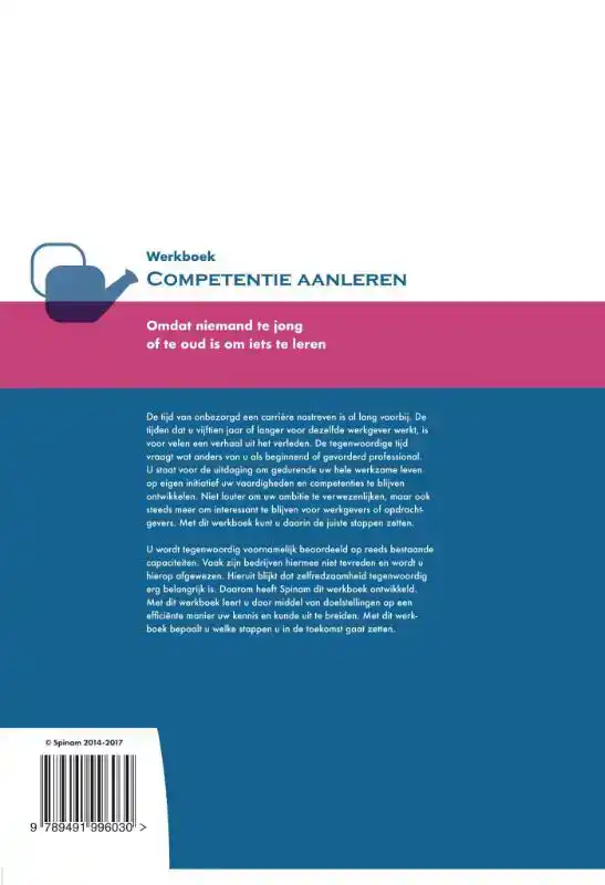 WERKBOEK COMPETENTIE AANLEREN