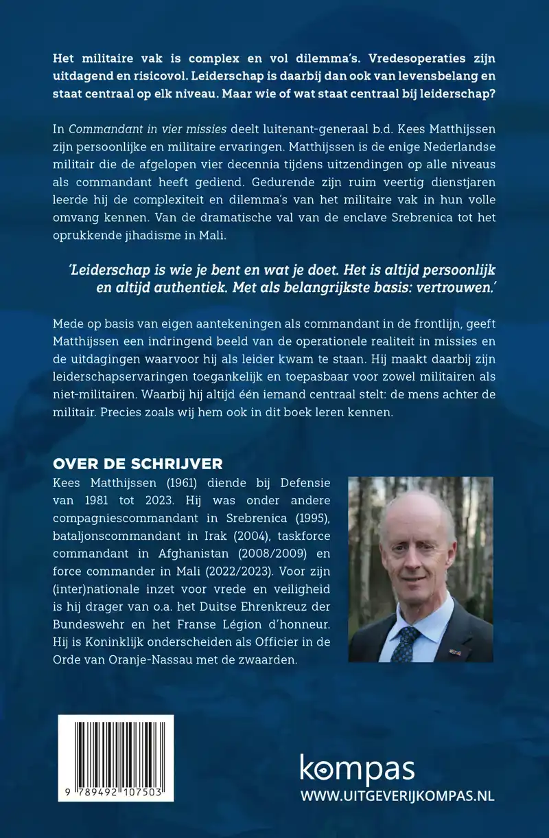 COMMANDANT IN VIER MISSIES