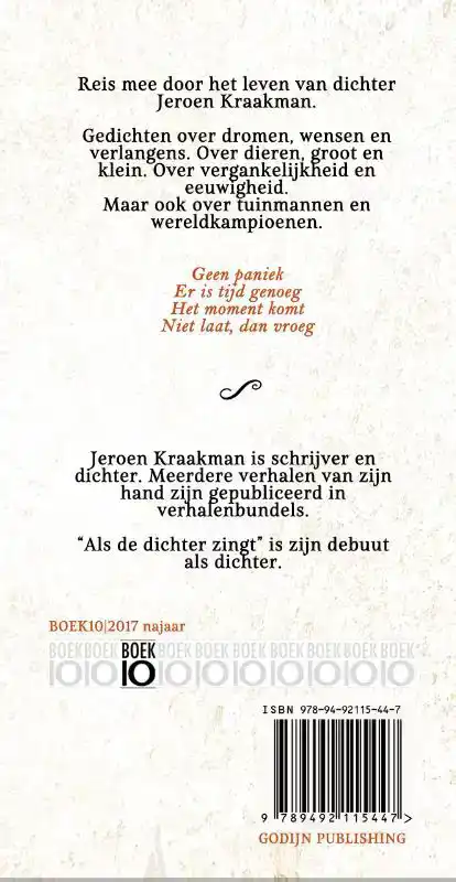 ALS DE DICHTER ZINGT