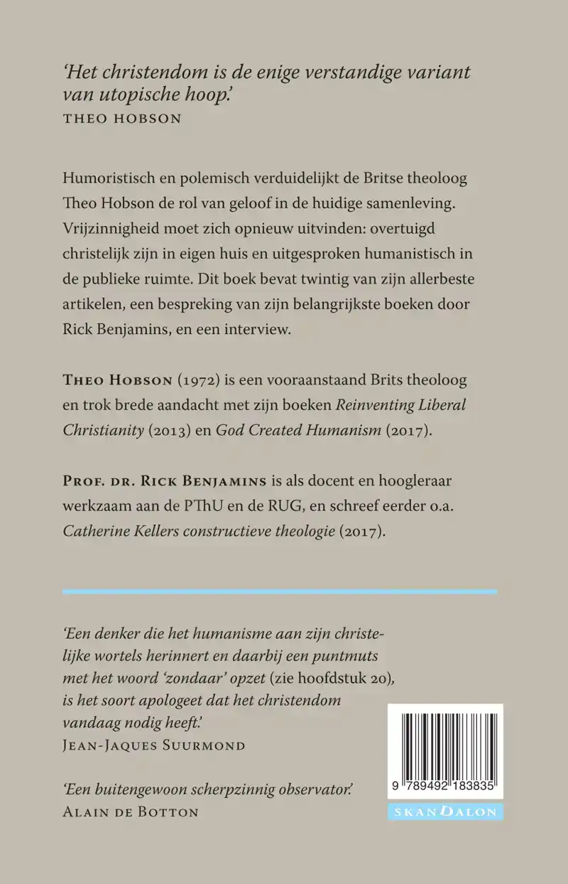 THEO HOBSONS GELOVIG HUMANISME