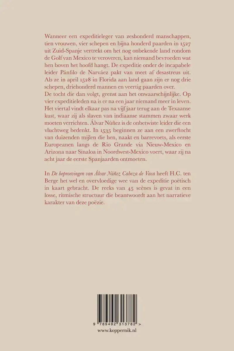 DE BEPROEVINGEN VAN ALVAR NUNEZ CABEZA DE VACA