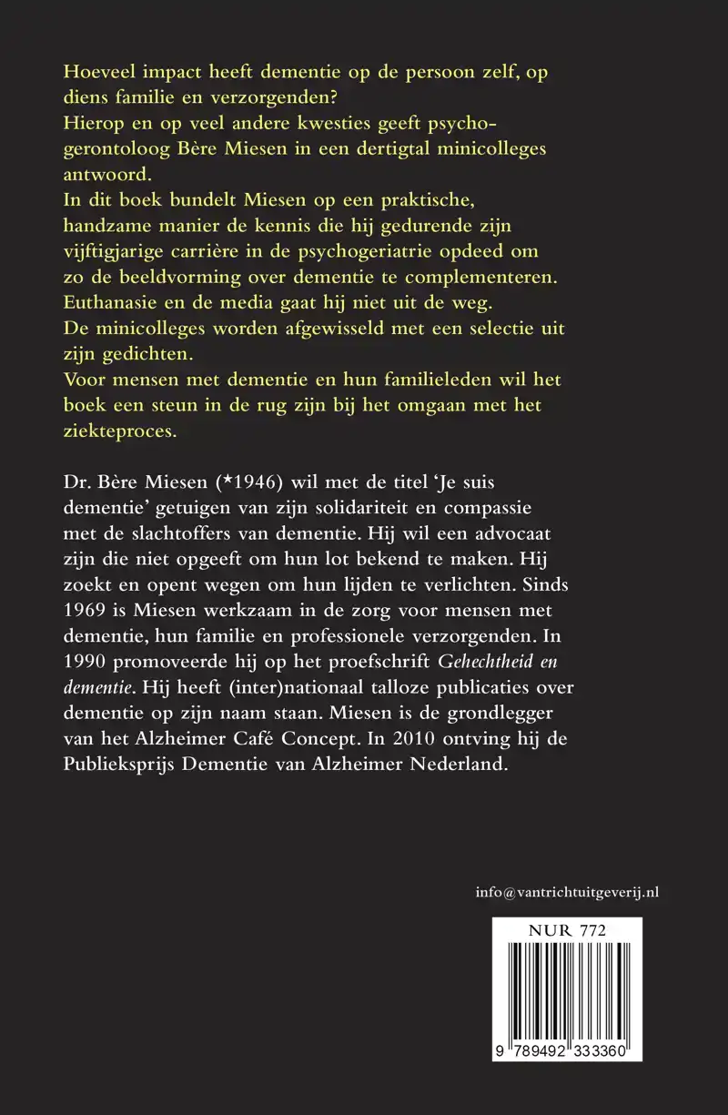 JE SUIS DEMENTIE