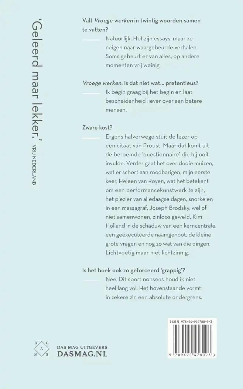 VROEGE WERKEN