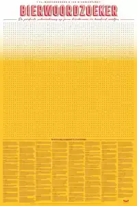 XL SPELPOSTER BIERWOORDZOEKER
