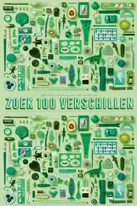 STRATIER XL SPELPOSTER - ZOEK 100 VERSCHILLEN (GROEN)