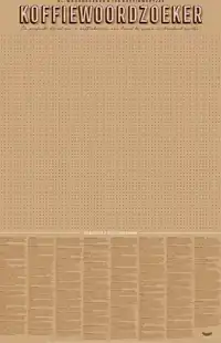 STRATIER XL SPELPOSTER - KOFFIEWOORDZOEKER - 100 WEETJES