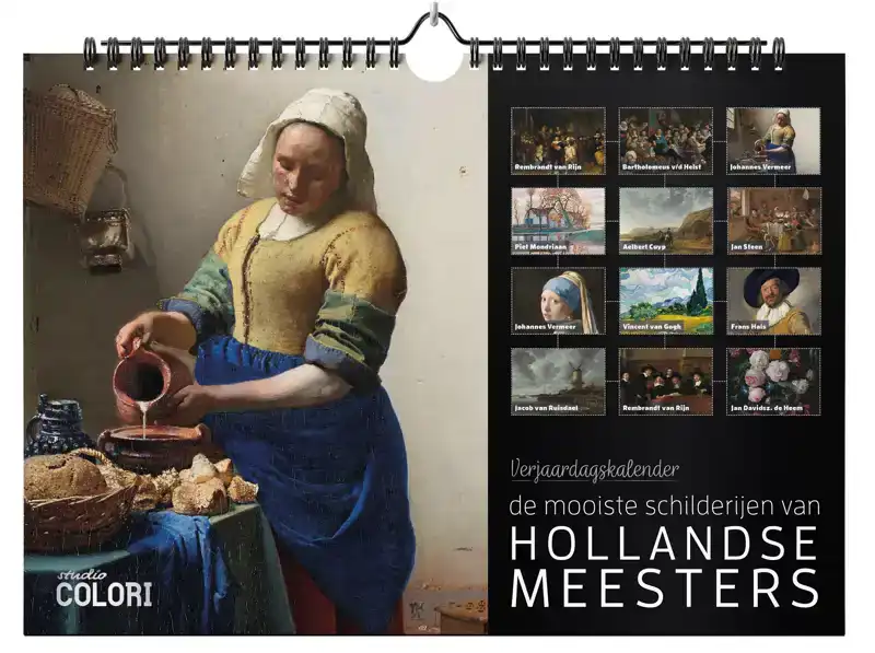 VERJAARDAGSKALENDER DE MOOISTE SCHILDERIJEN VAN HOLLANDSE ME