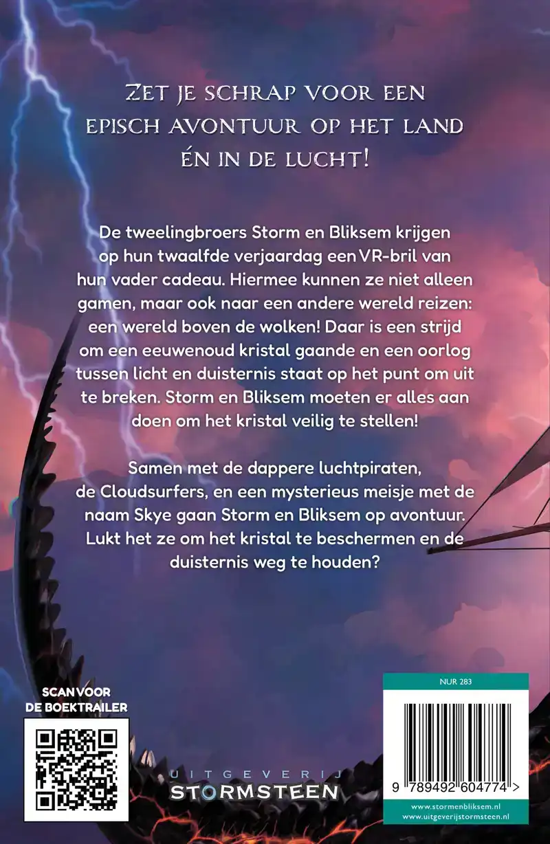 STORM EN BLIKSEM EN DE VLUCHT VAN DE CLOUDSURFERS