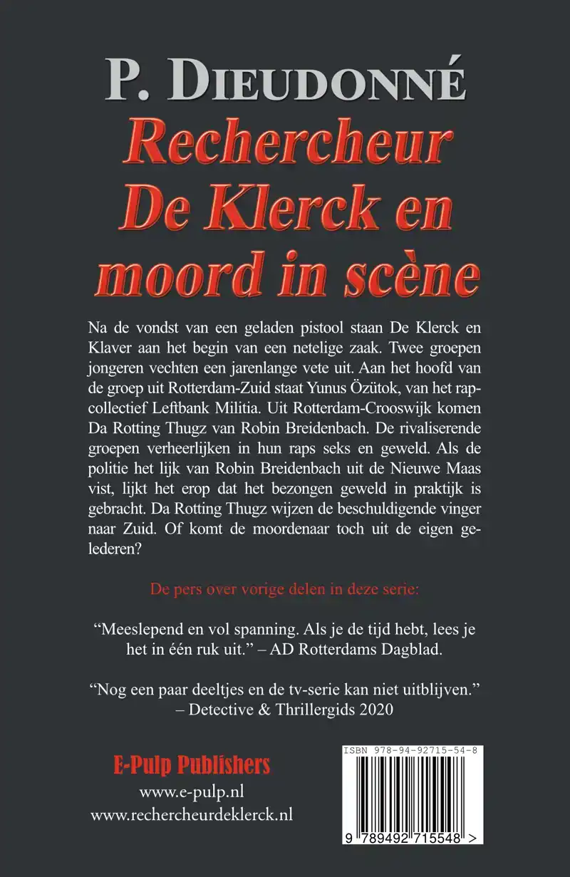 RECHERCHEUR DE KLERCK EN MOORD IN SCENE