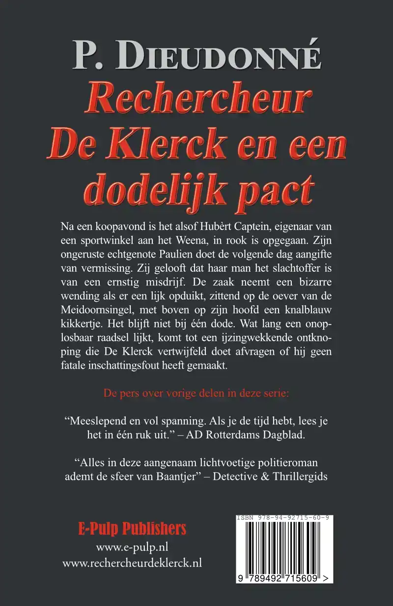 RECHERCHEUR DE KLERCK EN EEN DODELIJK PACT