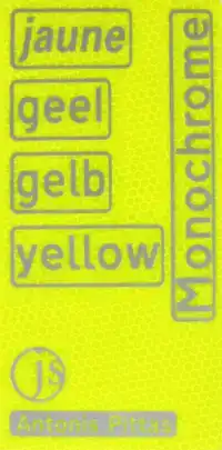 JAUNE, GEEL, GELB, YELLOW