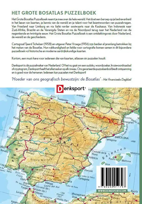 DENKSPORT HET GROTE BOSATLAS PUZZELBOEK
