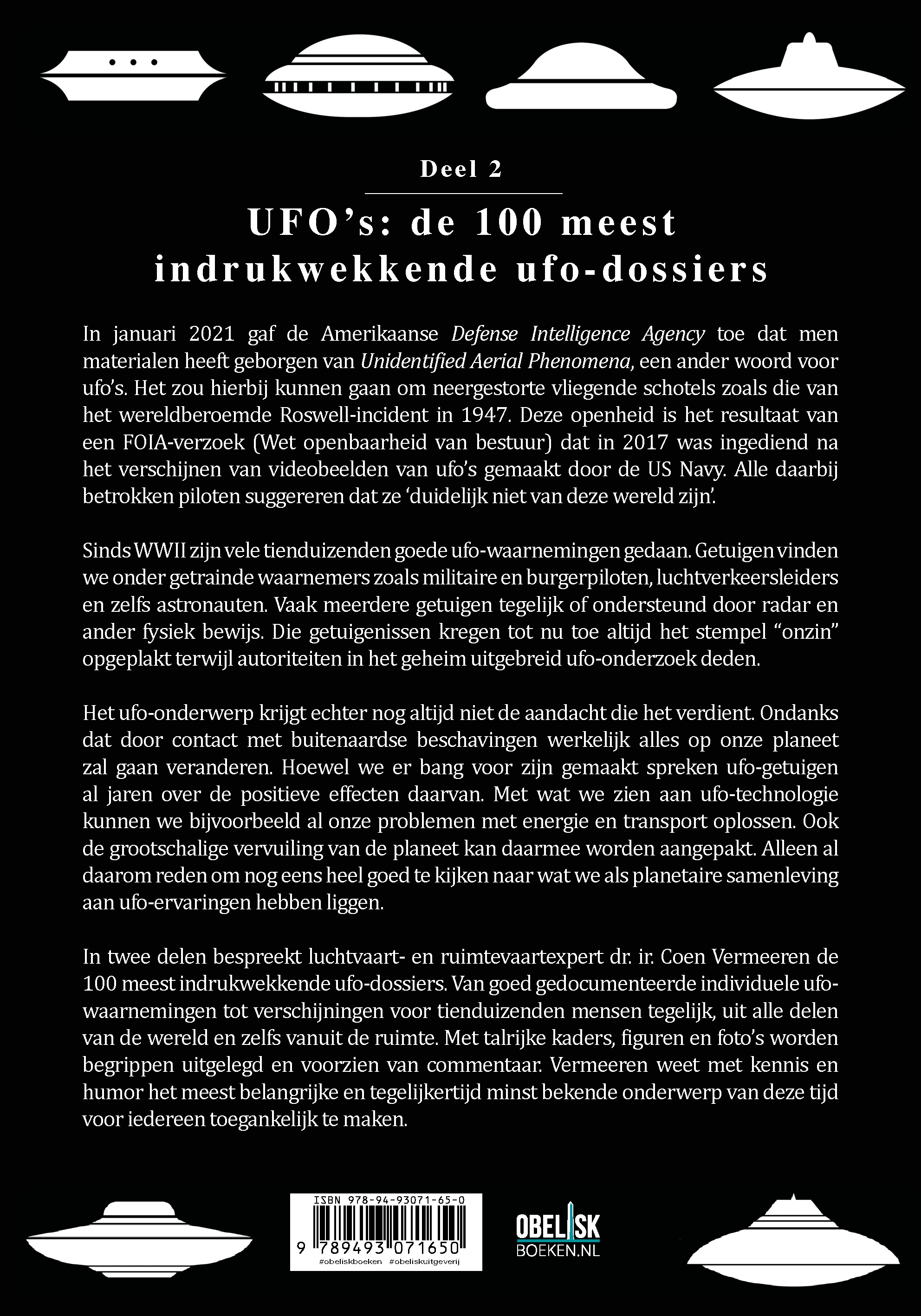 UFO'S: DE 100 MEEST INDRUKWEKKENDE UFO-DOSSIERS