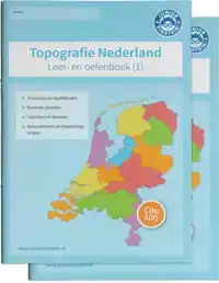 TOPOGRAFIE NEDERLAND LEER- EN OEFENBOEKEN SET (1 EN 2)