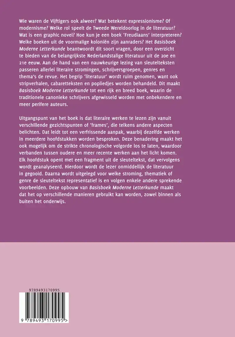 BASISBOEK MODERNE LETTERKUNDE