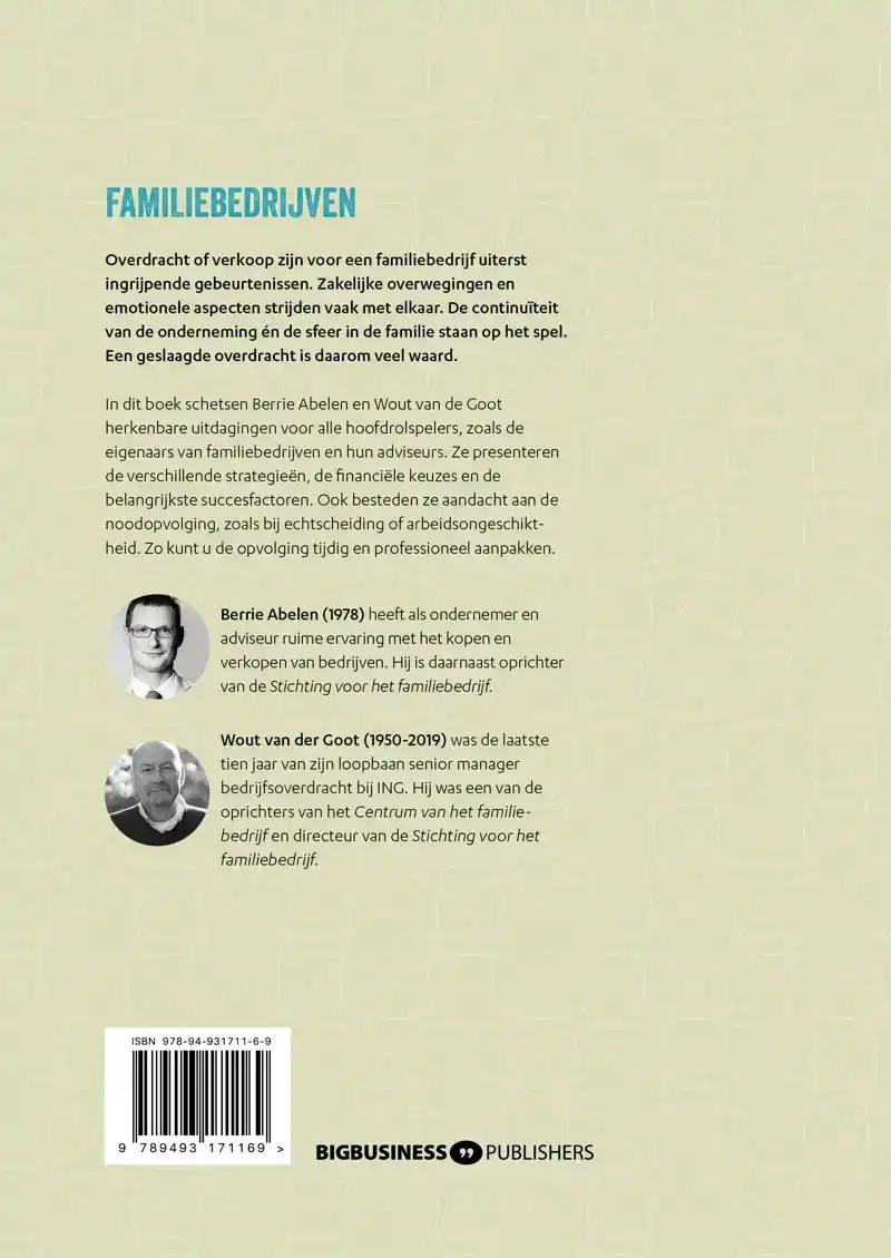 OPVOLGING EN OVERDRACHT BIJ FAMILIEBEDRIJVEN
