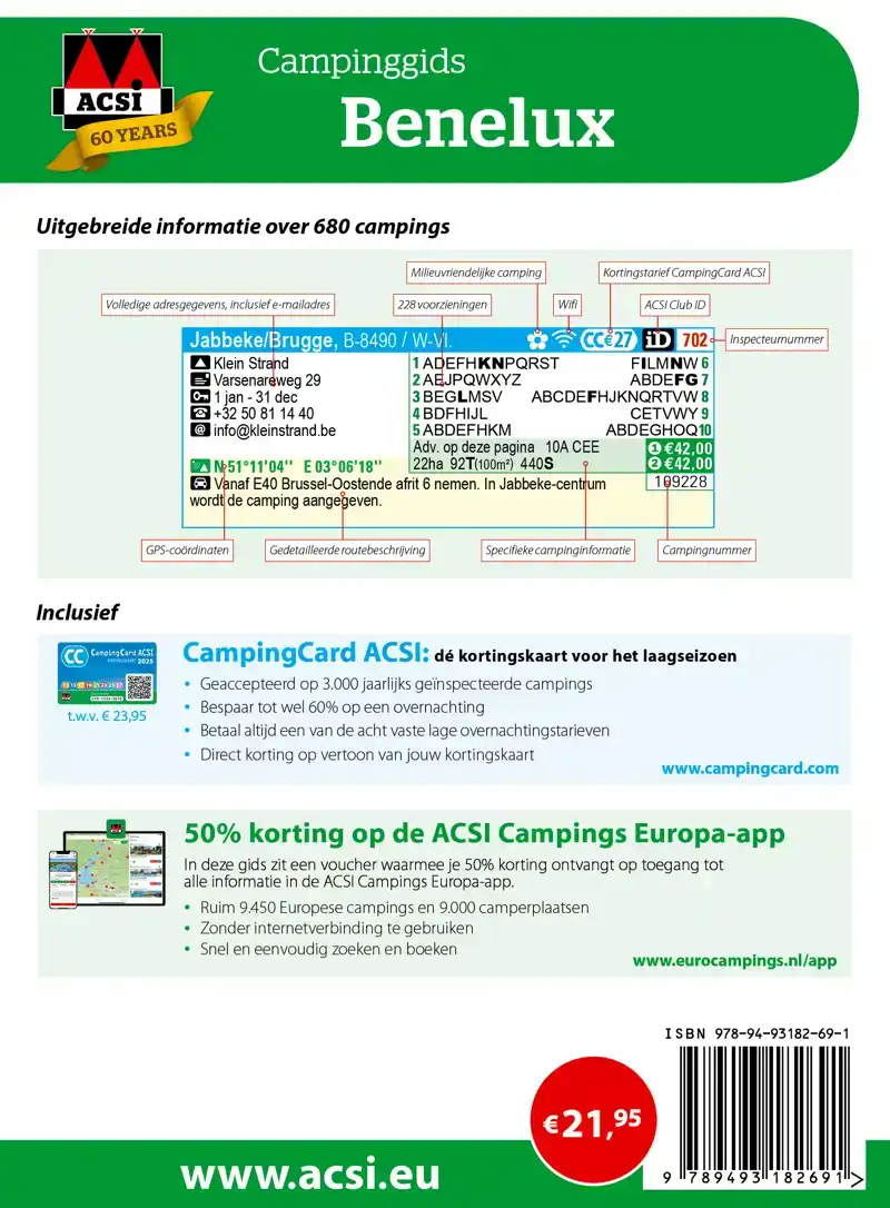 ACSI CAMPINGGIDS BENELUX 2025