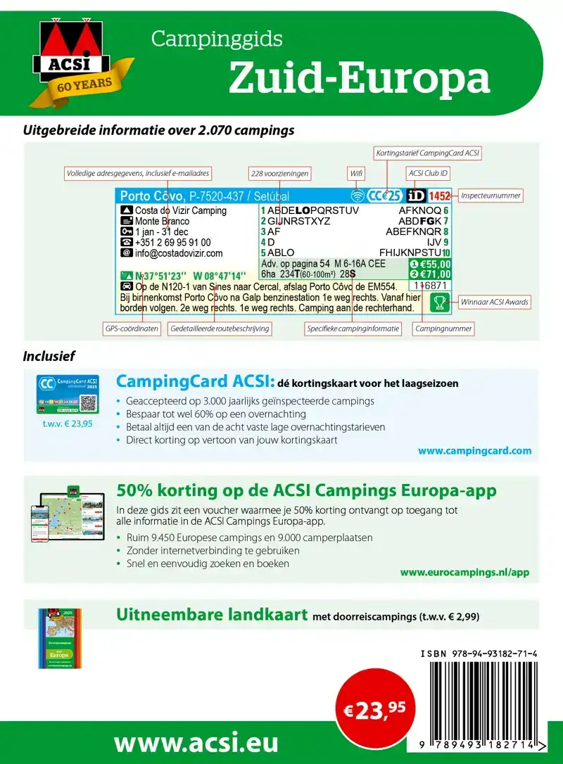 ACSI CAMPINGGIDS ZUID-EUROPA 2025