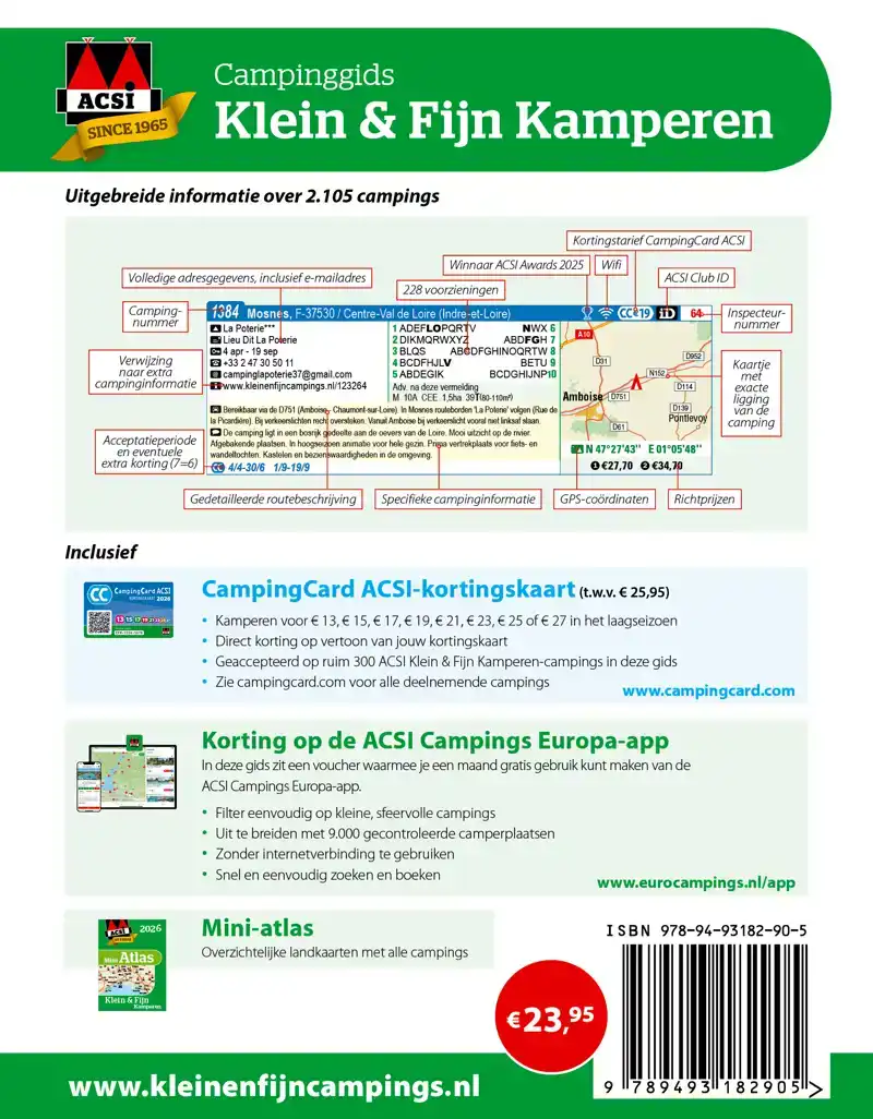 ACSI KLEIN & FIJN KAMPEREN GIDS 2026