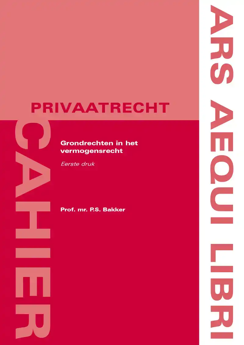 GRONDRECHTEN IN HET VERMOGENSRECHT