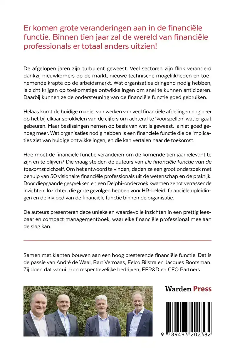 DE FINANCIELE FUNCTIE VAN DE TOEKOMST