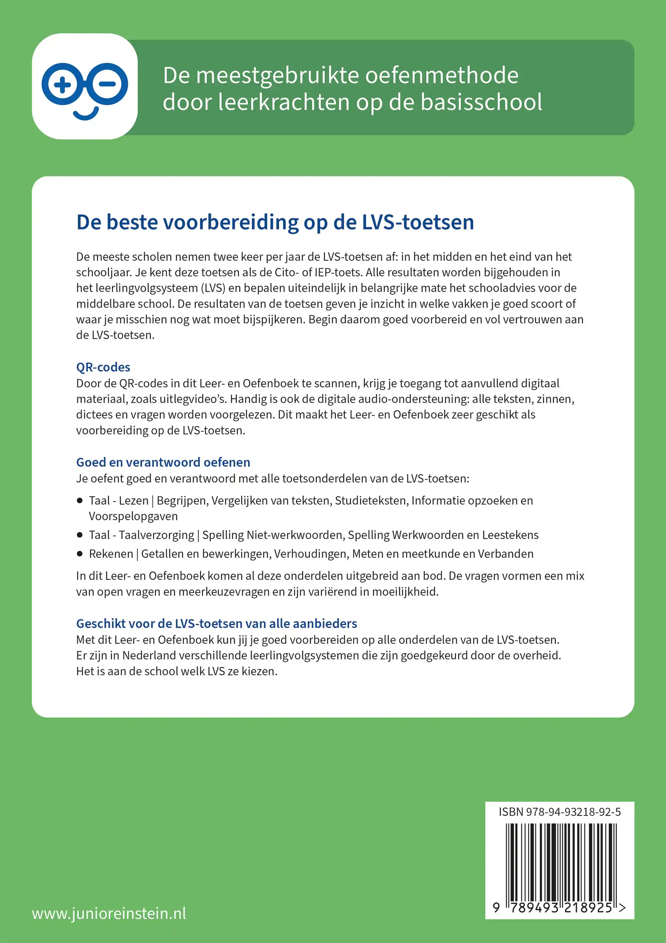 KLAAR VOOR DE TOETS