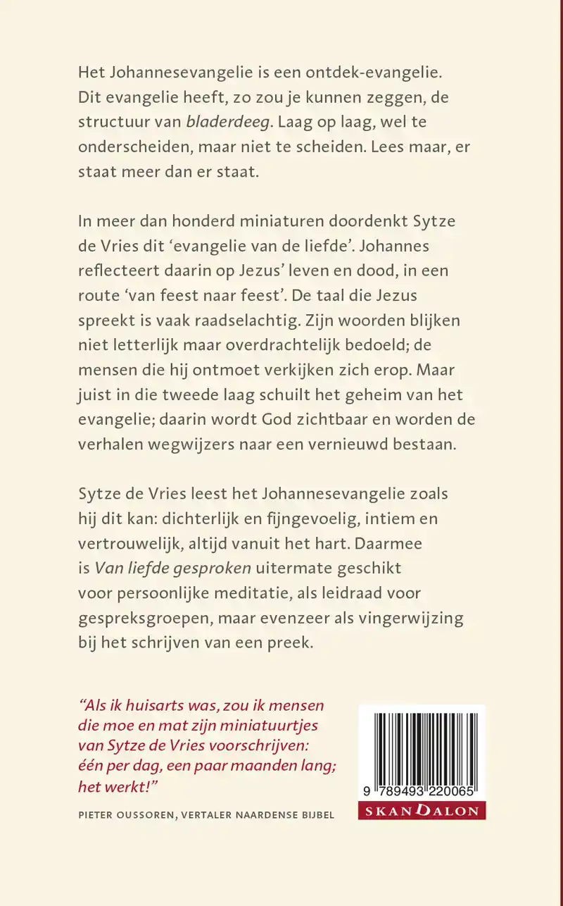 VAN LIEFDE GESPROKEN - MINIATUREN BIJ JOHANNES