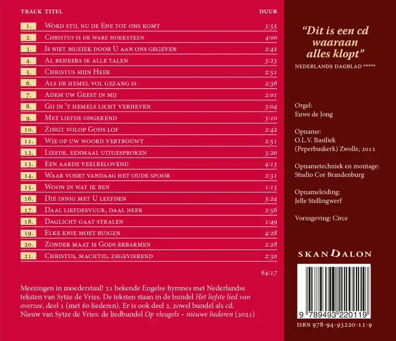 HET LIEFSTE LIED VAN OVERZEE - CD1