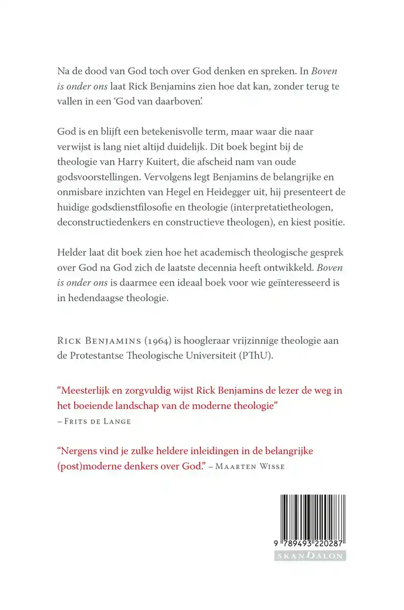 BOVEN IS ONDER ONS