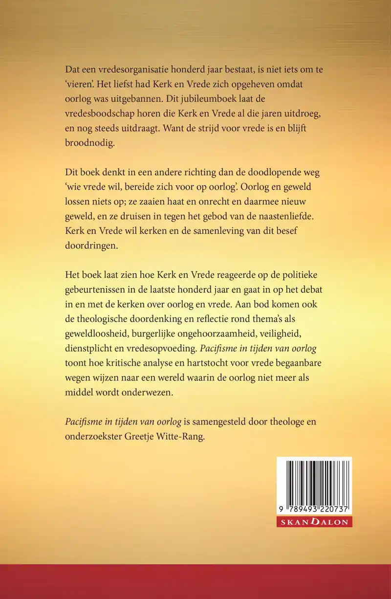PACIFISME IN TIJDEN VAN OORLOG