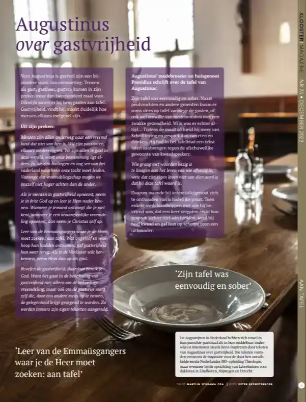 AAN TAFEL