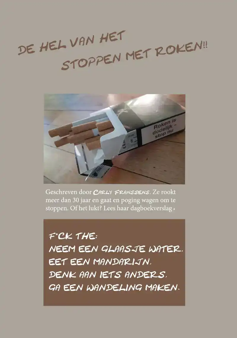 DE HEL VAN HET STOPPEN MET ROKEN!!