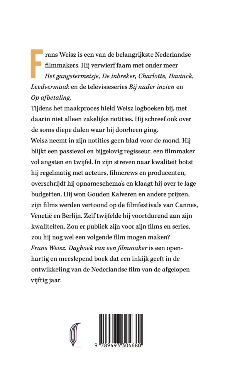 FRANS WEISZ. DAGBOEK VAN EEN FILMMAKER