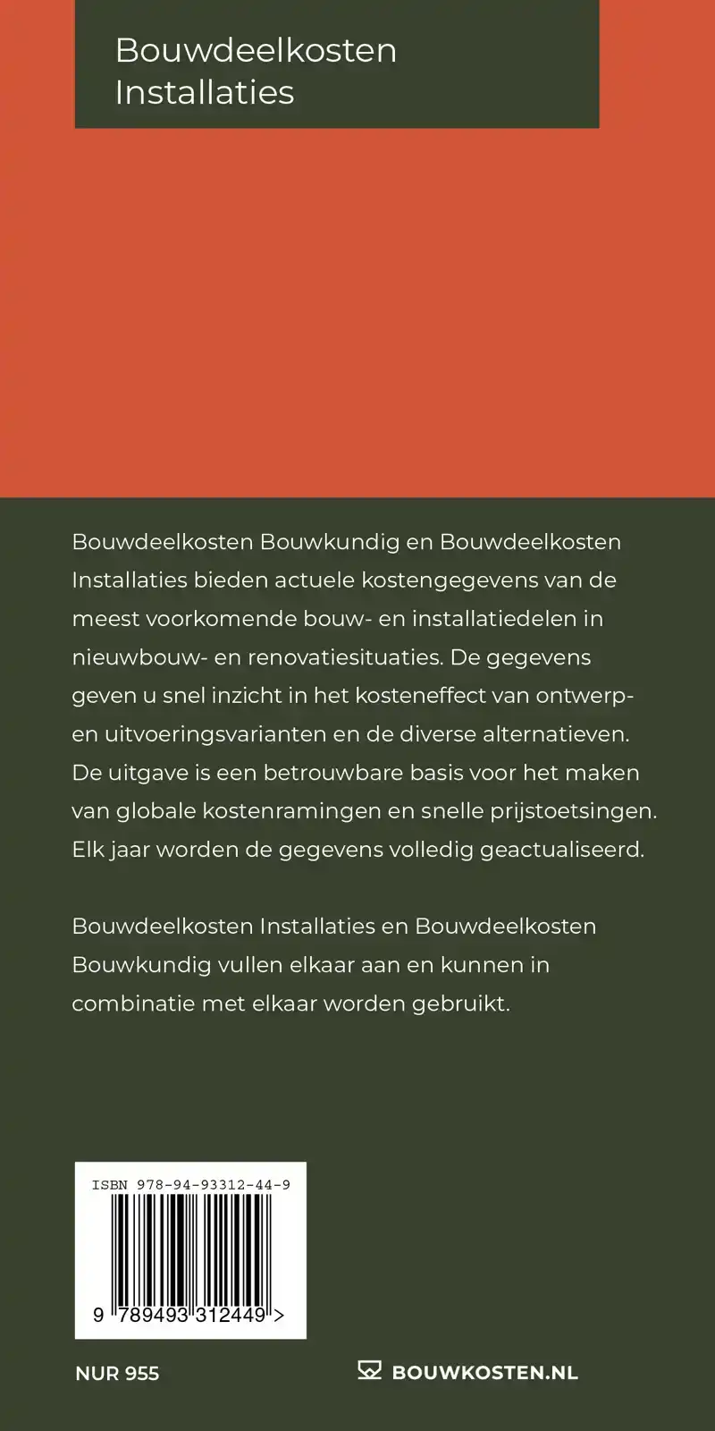 BOUWDEELKOSTEN INSTALLATIES