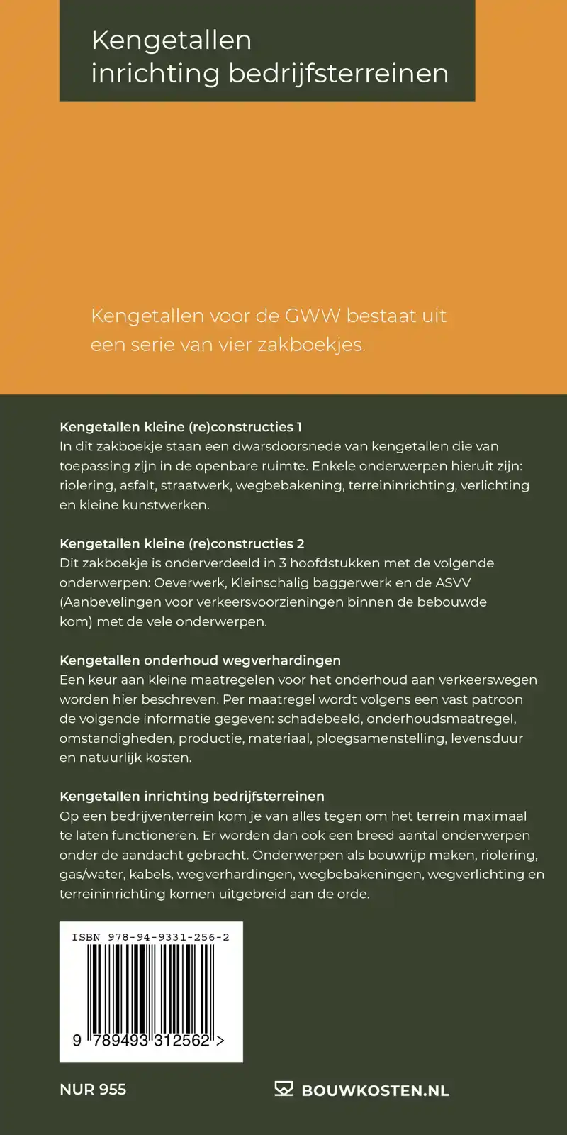 KENGETALLEN INRICHTING BEDRIJFSTERREINEN