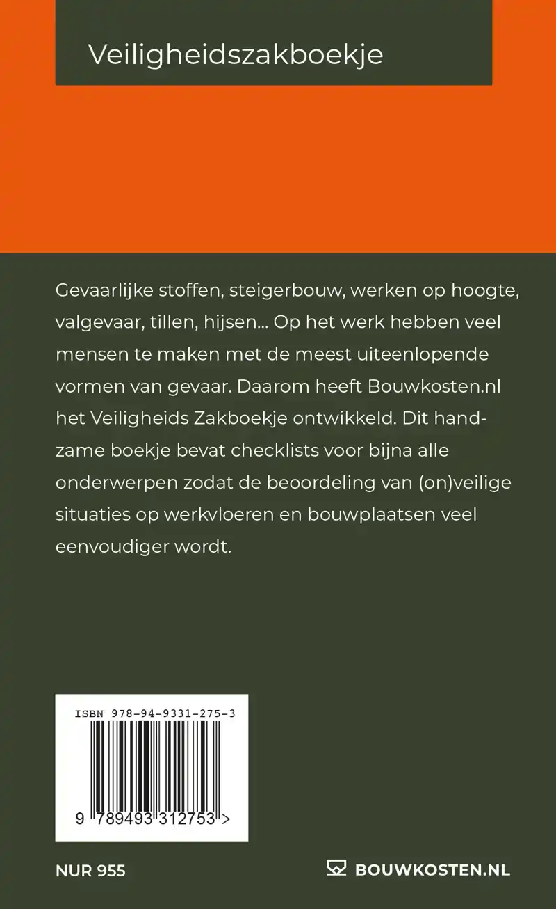 VEILIGHEIDSZAKBOEKJE