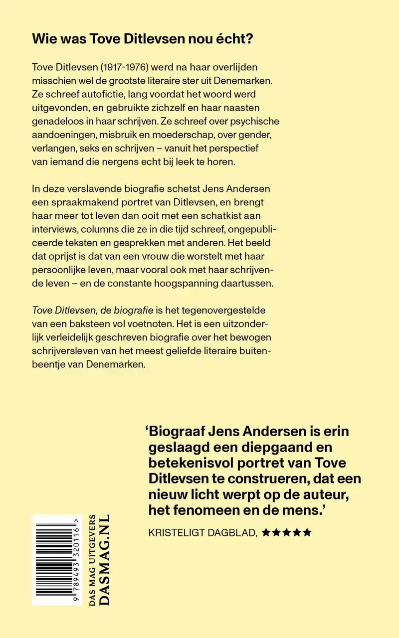TOVE DITLEVSEN, DE BIOGRAFIE