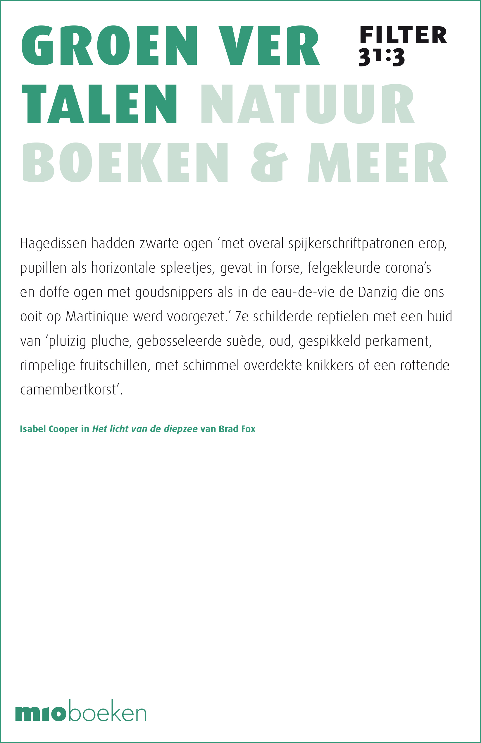 GROEN VERTALEN