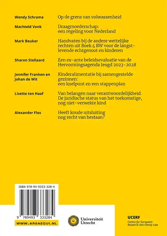 ACTUELE ONTWIKKELINGEN IN HET FAMILIERECHT