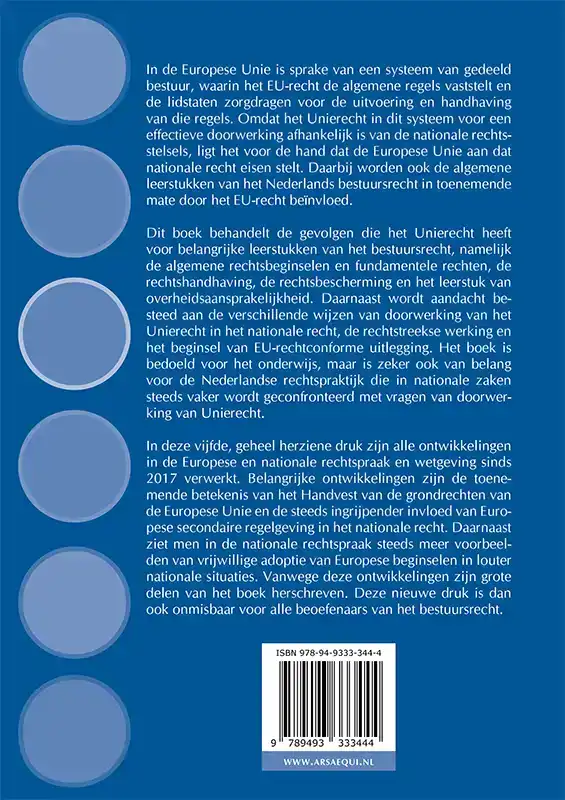 INLEIDING TOT HET EUROPEES BESTUURSRECHT