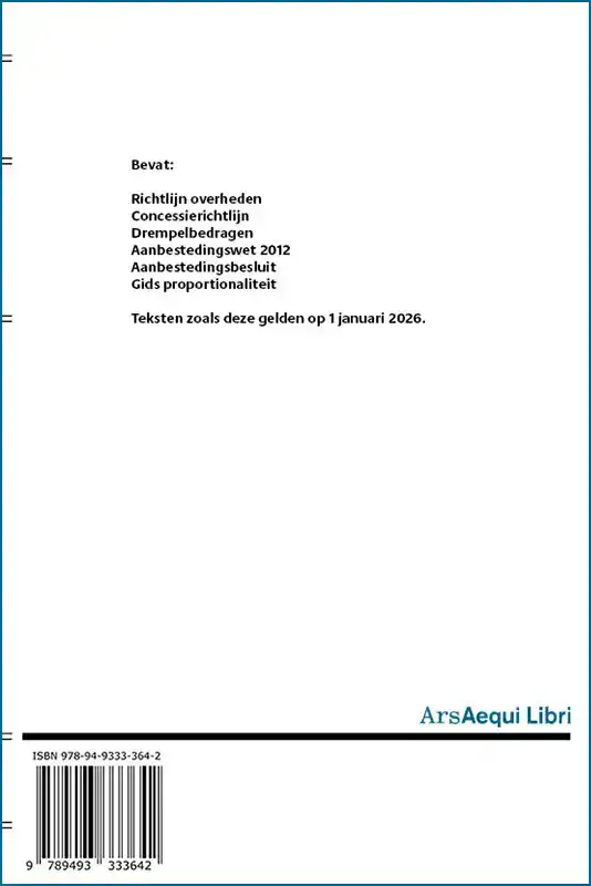 AANBESTEDINGSRECHT 2026 - STUDENTENEDITIE