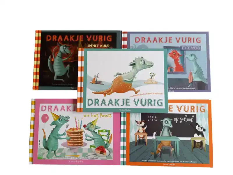 DRAAKJE VURIG SET 5 DELEN